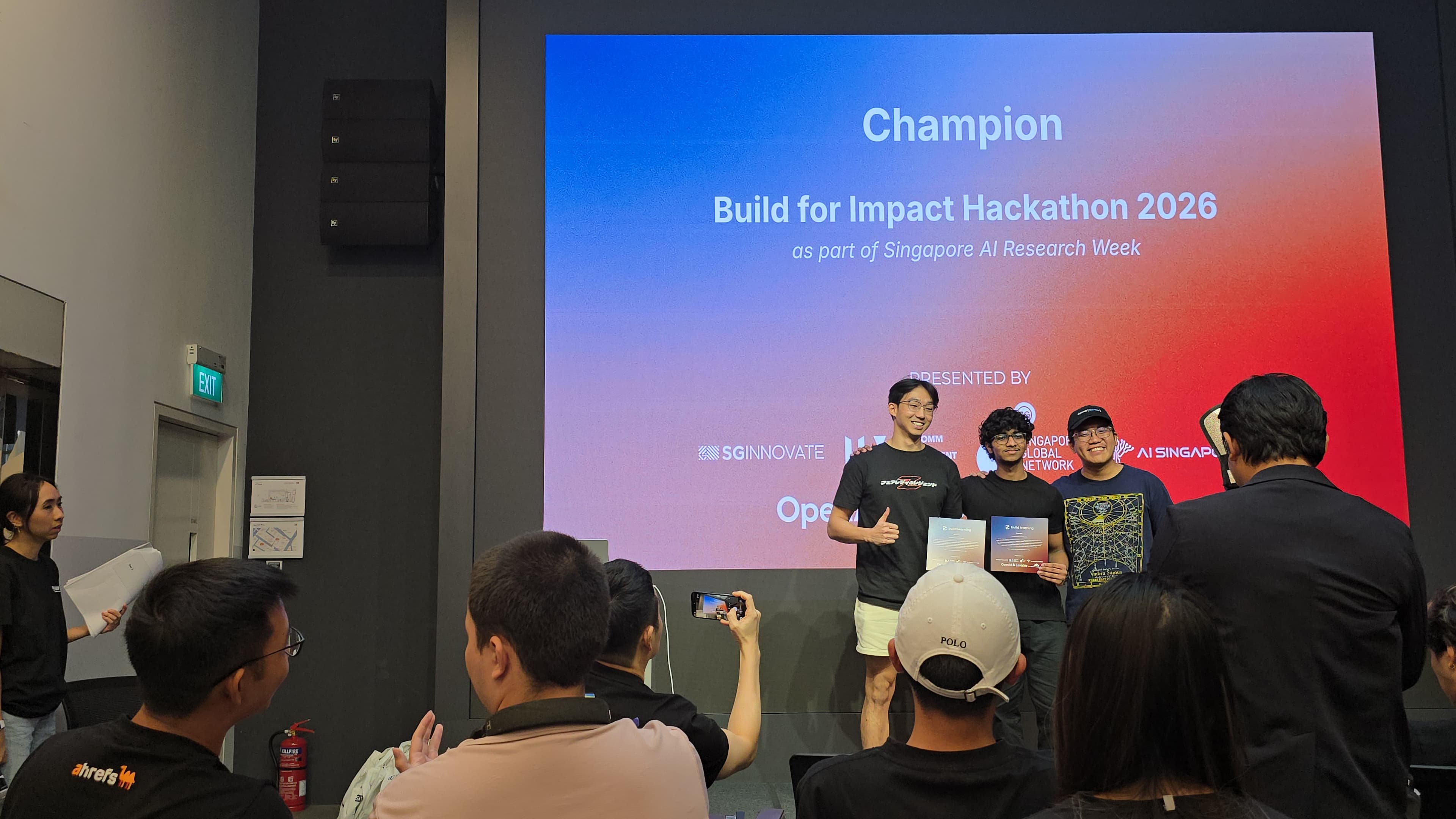 Team at hackathon